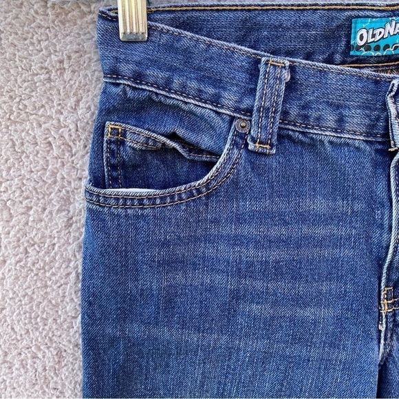 Old Navy Kids Loose Ample Lennon Wide Leg Adjustable Jeans Sz 14 - Picture 2 of 12